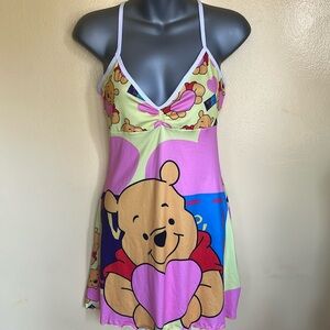 Winnie The Pooh Pastel Purple NightWear Pajama Slip Dress